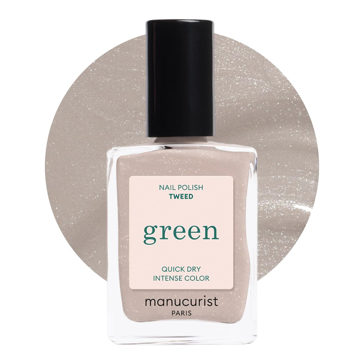Manucurist Green - Oja Rosy Beige Shell Beige - Oja cu Uscare Rapidă - DIY Nails - Vegană 12-Free - Pe Bază de Plante - Oja - Fabricată în Franța