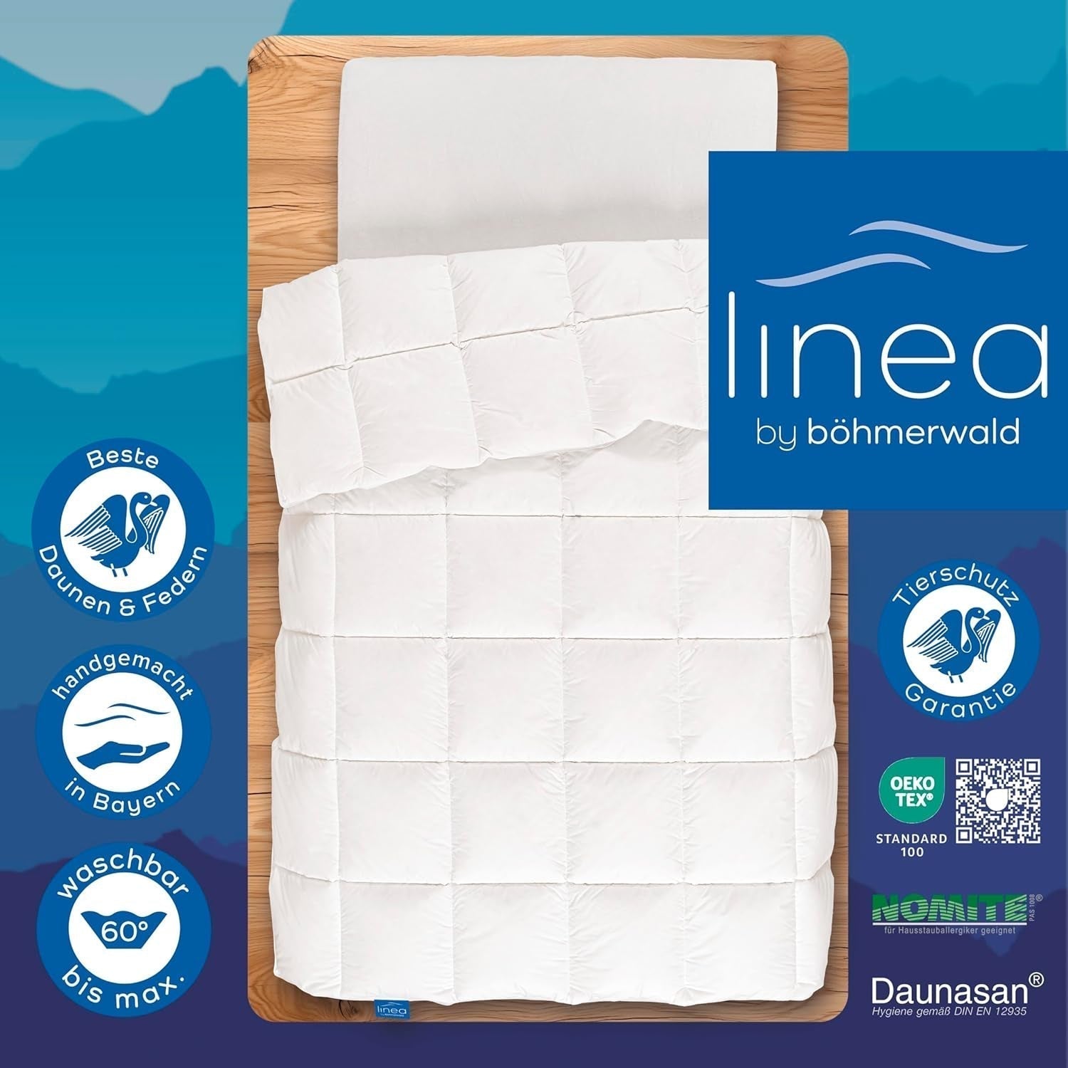 Kołdra Comfort, (90 pufów / 10 piór), biała, 135 X 200 cm Kołdry i kołdry Naty Shop