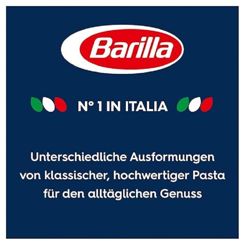 Pasta Barilla Classic Girandole nr. 34, z wysokiej jakości pszenicy durum, zawsze al dente (1 x 500g)