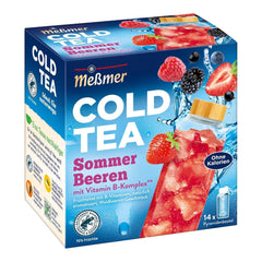Meßmer Cold Tea Sommer-Beere | 14 pliculețe piramidale | Fără gluten | Fără lactoză | Vegan