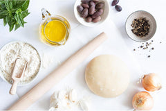 Städter Pizzarolle aus Buchenholz mit einem Durchmesser von 3,3 cm - Länge 45,5 cm - idealny do wałkowania ciasta