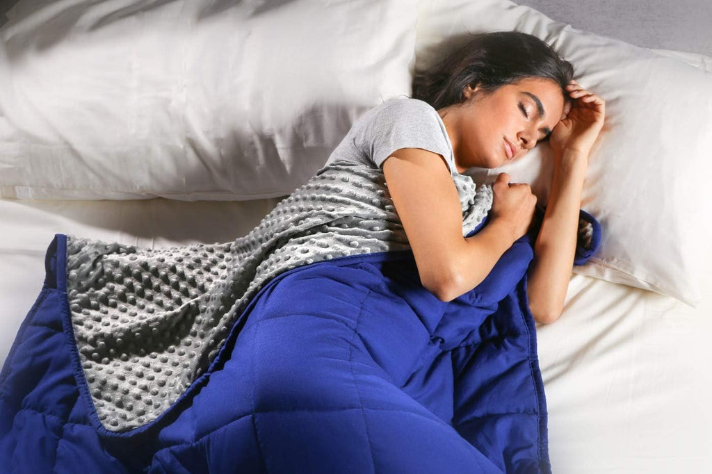 Kanguru Calmya, Pătură ponderată 10,5 kg, Vă ajută să adormiți și să dormiți mai bine, Potrivit pentru persoanele cu o greutate corporală de peste 90 kg Plapumi si pilote Naty Shop