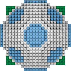 FOCO Offizielles Lizenzprodukt Manchester City FC BRXLZ 3D-Fußball-Konstruktionsspielzeug Modell In alternatywny Teamfarbe