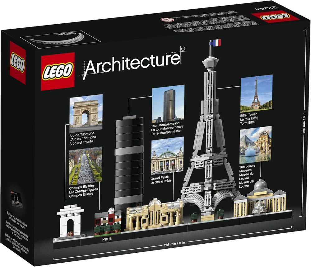 LEGO Architecture Paryż, Wieża Eiffla, Pola Elizejskie i Luwr, kolekcja Skyline, dekoracje do domu i biura, pomysły na prezenty dla kolekcjonerów, mężczyzn i kobiet 21044 Zestawy do budowania Besuche w sklepie LEGO