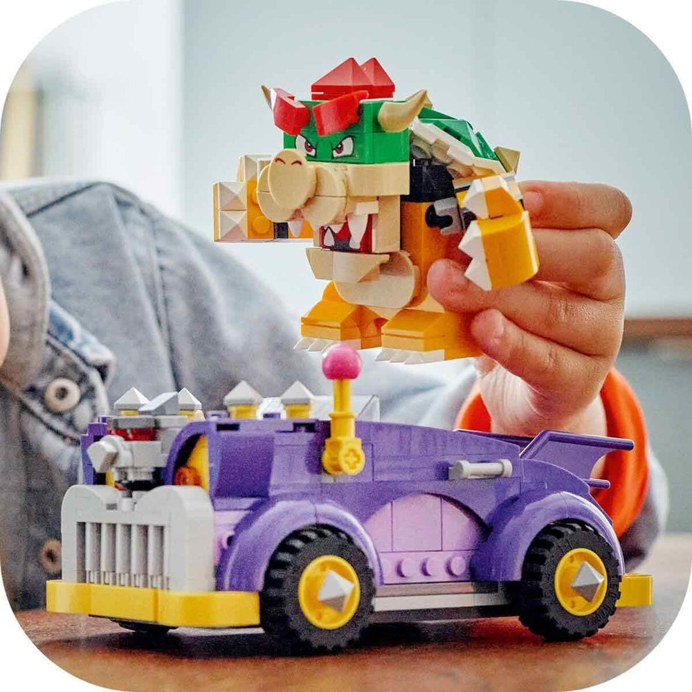 LEGO Super Mario Wózek z potworami Bowsera — zestaw dodatkowy Autko Bowser dla chłopców i dziewcząt Zestaw z jedną postacią Prezent dla gracza dla 8-latków 71431 Zestawy do budowania Besuche den LEGO-Store