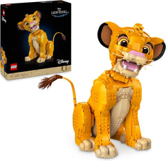 Lego Ç€ Disney Simba Młody Król Lew Kreatywna figurka zwierzątka Kolekcjonerska zabawka do budowania Relaksująca aktywność dla dorosłych Pomysł na prezent dla kobiet 43247 Zestawy do budowania Besuche den LEGO-Store Default Title