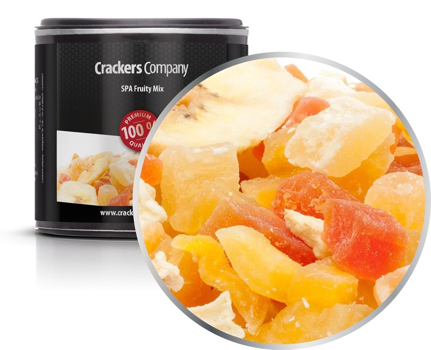 1 x 3 kg amestec de fructe exotice bucăți de fructe confiate papaya mango pepene ananas nucă de cocos măr banană cu conținut scăzut de grăsimi cu conținut scăzut de sare vegetarian fără gluten fără lactoză Produse deshidratate Magazinul meu 4 X 80G în cutie cu membrană mică (320G)