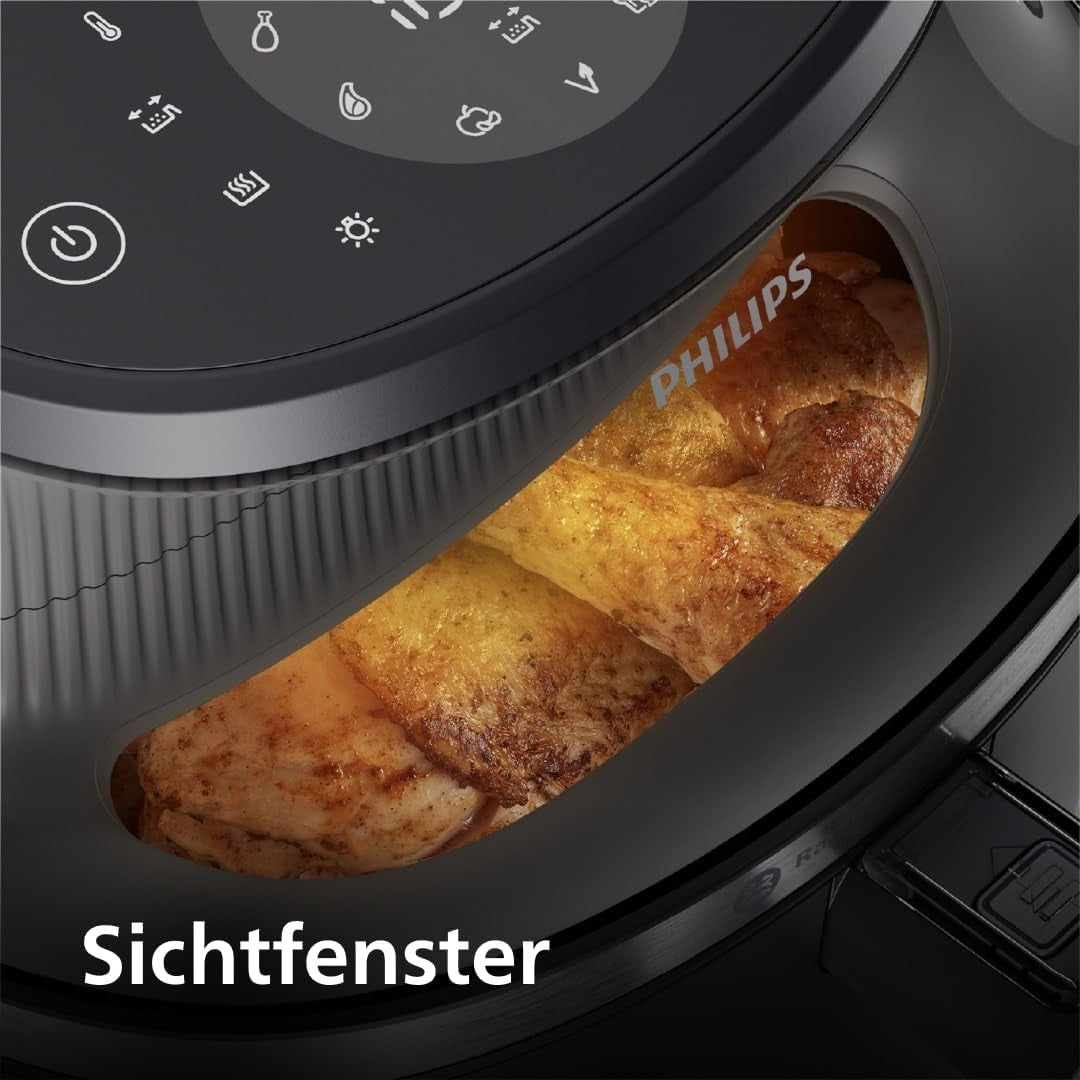 Philips Airfryer seria 3000 6,2 l, okno gotowania, 16 funkcji gotowania w 1, technologia Rapidair plus, usuwanie tłuszczu, aplikacja przepisów Homeid Appliances Naty Shop