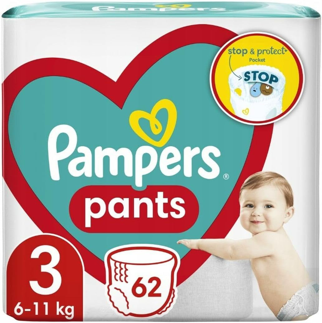 Pieluchy Pampers Pants rozmiar 5 (12-17 kg), 48 sztuk, ochrona i wygoda. Łatwe w użyciu pieluszki Pampers.