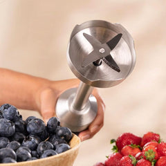 Cecotec Stabmixer Power Retrogreen 1200MAX Cream&Crush, Maximalleistung 1200 W, technologia Crossblades, 2 prędkości, Zubehörset Spülmaschinenfest, Spritzschutzhaube Kitchen Naty Shop