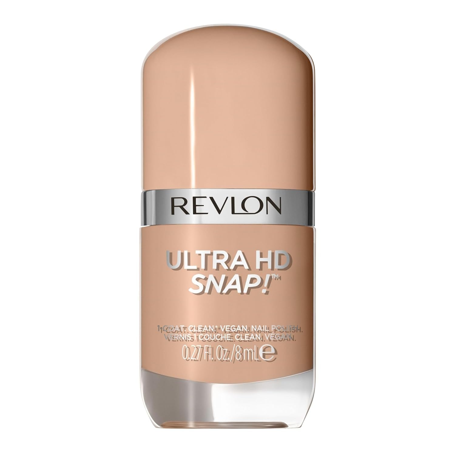 Revlon Ultra HD Snap lakier do paznokci długotrwała formuła wegańska szybkoschnąca jednowarstwowa pełne krycie kolor (8ml) Hot Stuff (007) unisex
