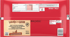 Nestlé Mini XXL Batony czekoladowe Chrupiące batoniki waflowe z mlecznej czekolady 4 opakowania (1 x 301 g)