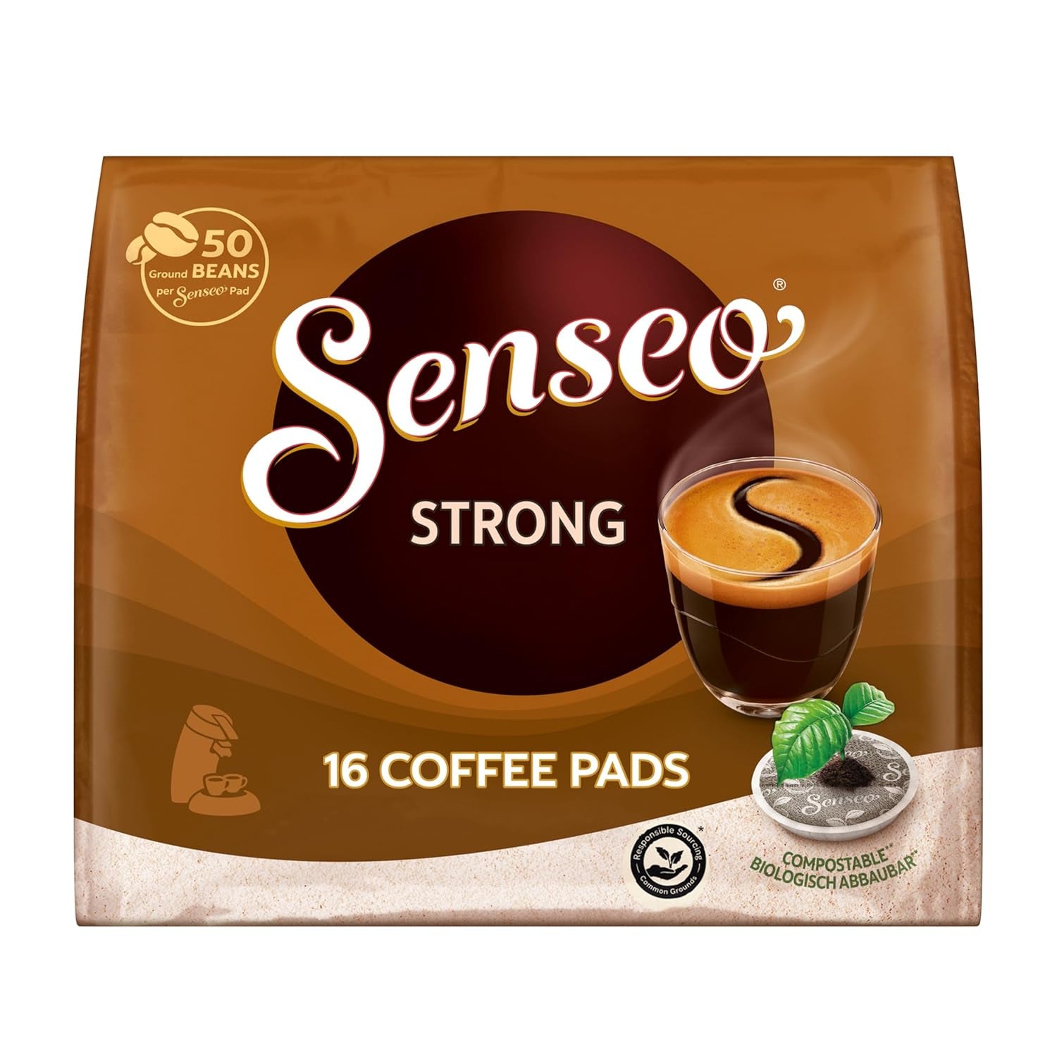 Senseo Pads Probierbox 5 Sorten, Vielfaltspaket, 5 x 16 Getränke, 80 Kaffeepads