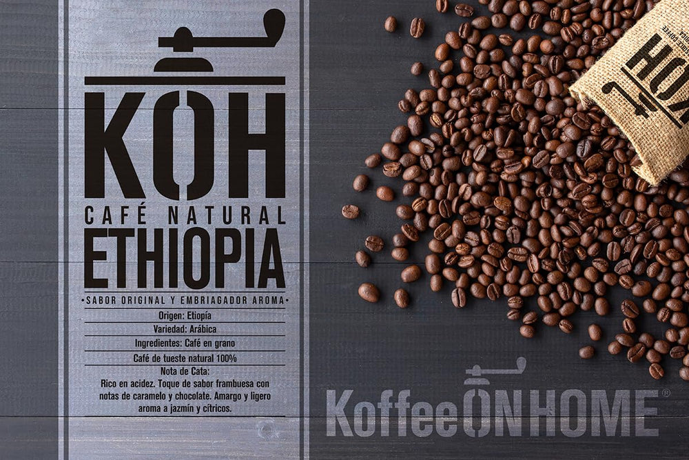 Äthiopien Arabica Kaffeebohnen – Natürliche Röstung – Premium 100 % Arabica – 500 g – Frischer Kaffee von höchster Qualität – ideal für Espresso oder Filter