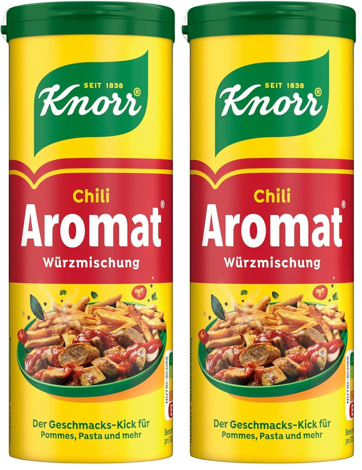 Knorr Würzmischung Chili o smaku do szybkich dań do przyprawiania ziemniaków, makaronów, warzyw i nie tylko 90 g