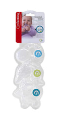 Infantino 316564-01 Inele de dentiție transparente Infantino – Inel de dentiție moale, fabricat din material non-toxic, pentru dezvoltarea senzorială și susținerea dentiției, multicolor