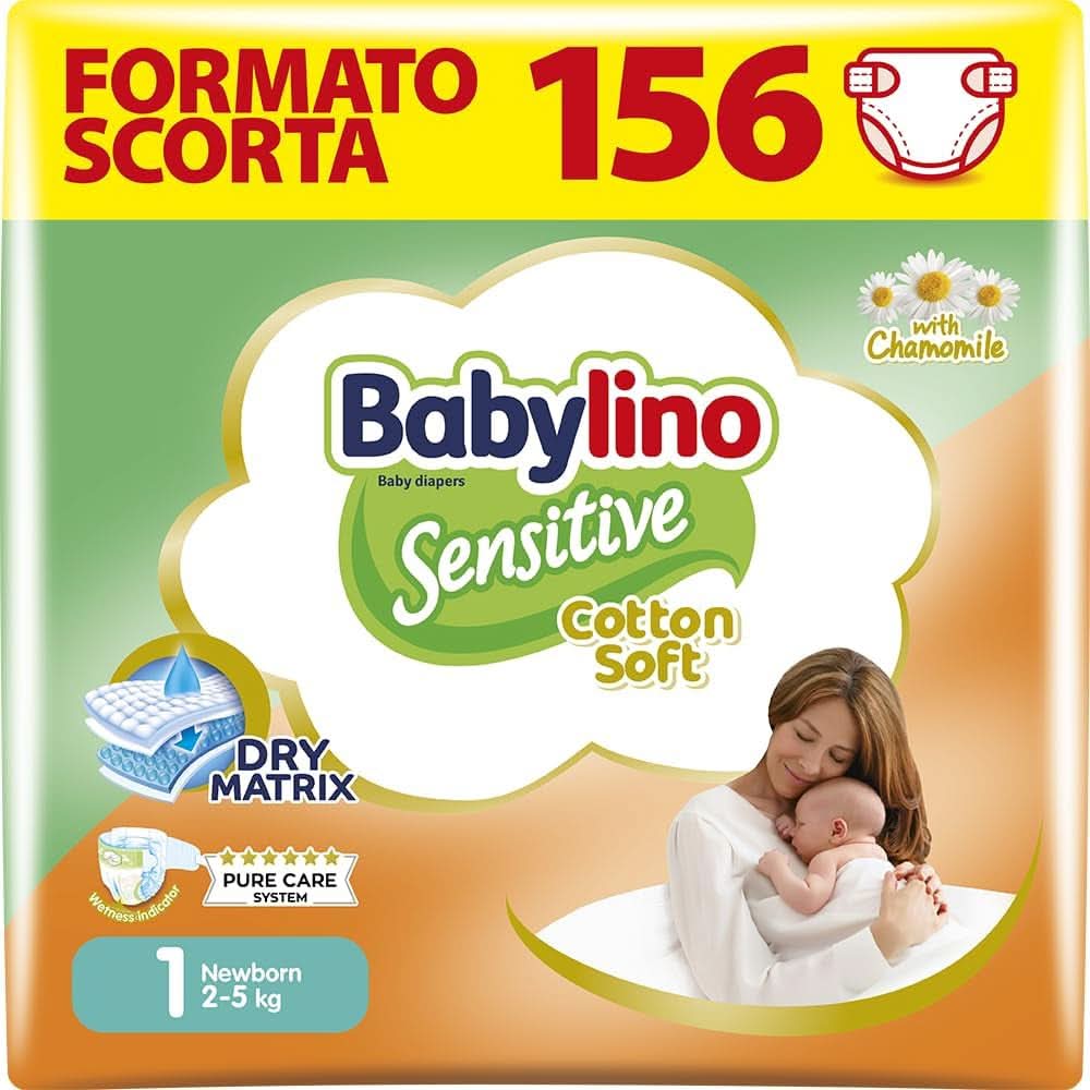 Babylino Sensitive, delikatne pieluszki dla dzieci, różne rozmiary