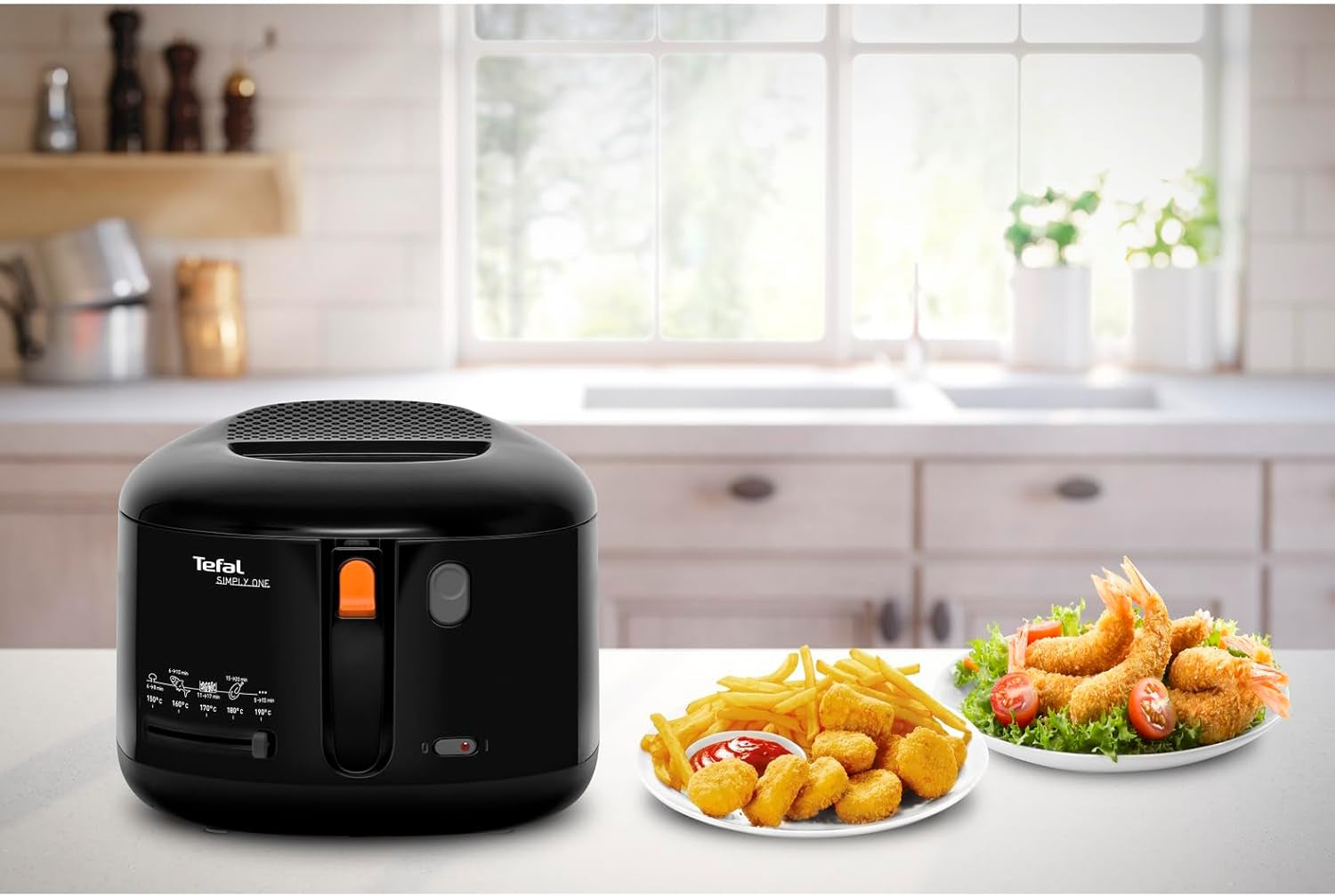 Frytownica elektryczna Tefal Simply One, pojemność XL do frytek do 1,2 kg, ekskluzywny system chłodzenia ściennego