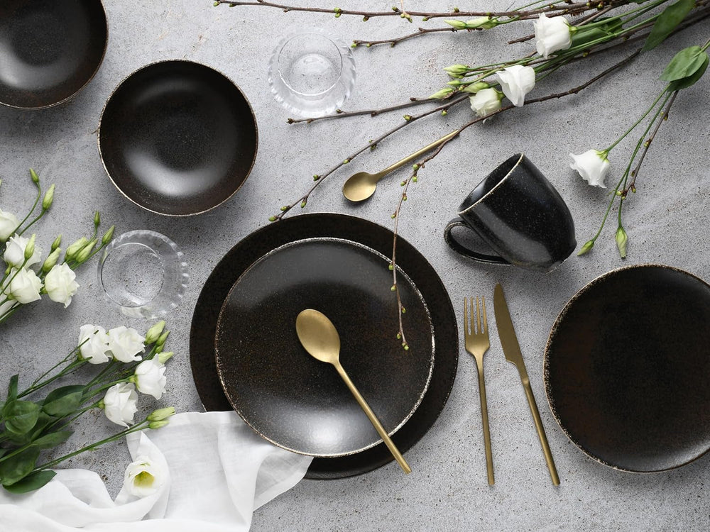 Creatable, 22408, Serie RUSTY, 20-Teiliges Geschirrset, Kombiservice Aus Porzellan, Spülmaschinen- Und Mikrowellengeeignet, Qualitätsproduktion Seturi vesela masa Naty Shop