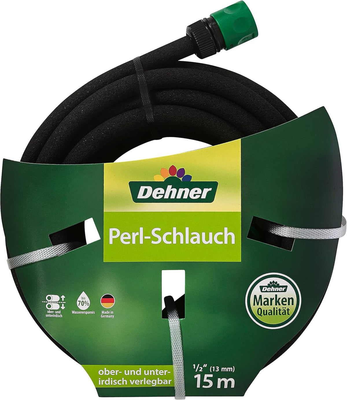 Furtun de irigații Dehner, lungime 15 m, 1/2 inch, negru