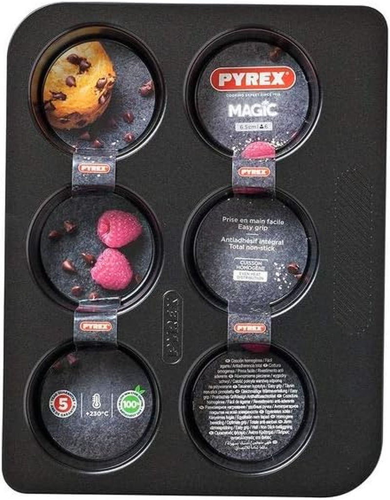 Forma do muffinów Pyrex Magic na 6 muffinów Formy i blachy do pieczenia Naty Shop