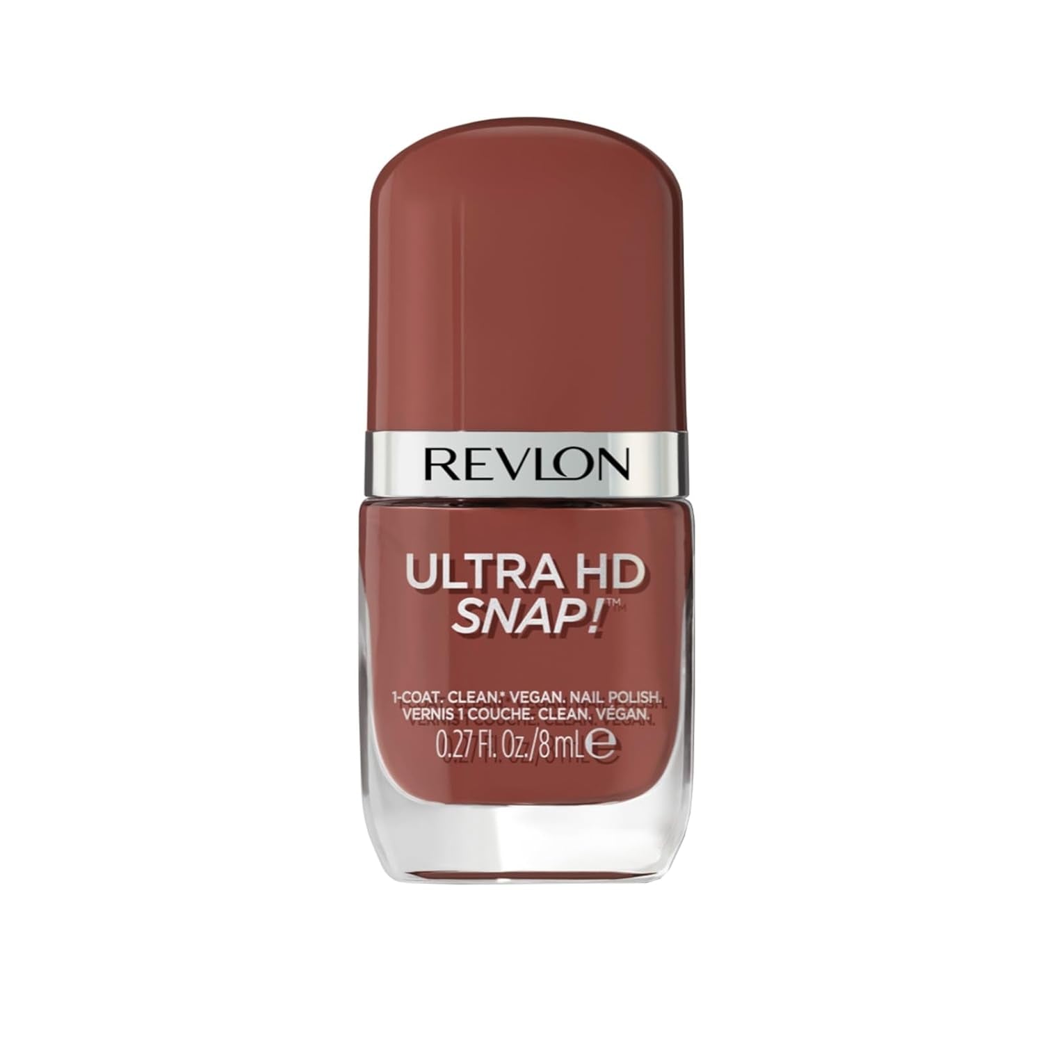 Revlon Ultra HD Snap lakier do paznokci długotrwała formuła wegańska szybkoschnąca jednowarstwowa pełne krycie kolor (8ml) Hot Stuff (007) unisex