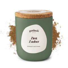Potluk | Zimta Zaubera | Würzmischung im Keramiktopf | 90g | Wegańskie, bezglutenowe i z naturalnymi składnikami