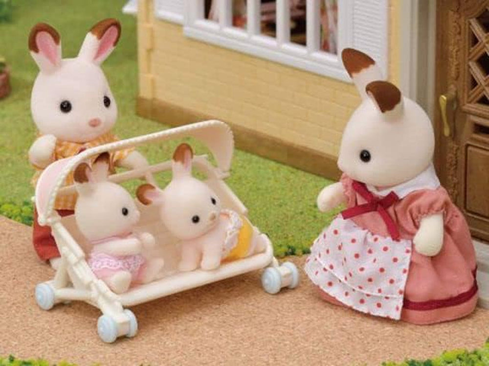 Wózek dla trojaczków Sylvanian Families L5533 – domek dla lalek Naty Shop Dolls
