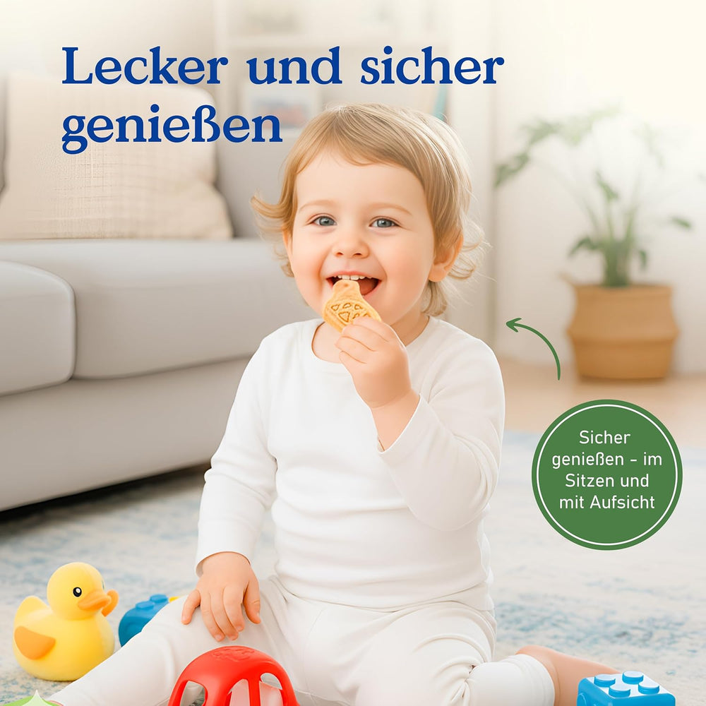 Alete Organic Crunchy Biscuits with Alac (4 x 125g) - Crunchy Alac Biscuits dla niemowląt, bez oleju palmowego, od 10 miesiąca