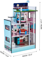 Olivia'S Little World Style Barcelona Casa de păpuși Casa de păpuși, albastru TD-13111D Casute de papusi Naty Shop