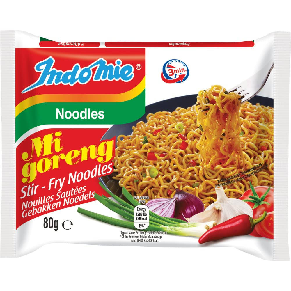 INDOMIE - Makaron błyskawiczny Mi Goreng - Opakowanie zbiorcze (40 x 80g)