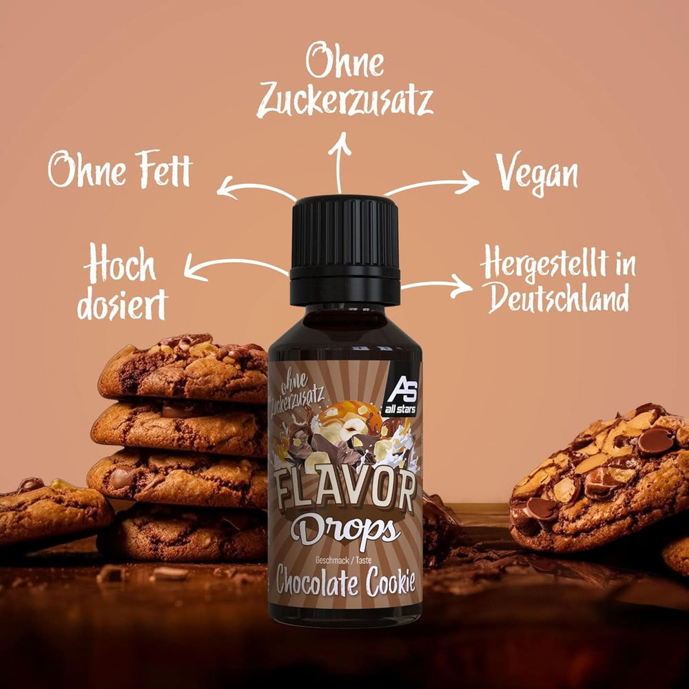 ALL STARS Flavour Drops, Krople smakowe bez dodatku cukru i bez kalorii - Słodycz i aromat do potraw, 30 ml Słodziki Naty Shop