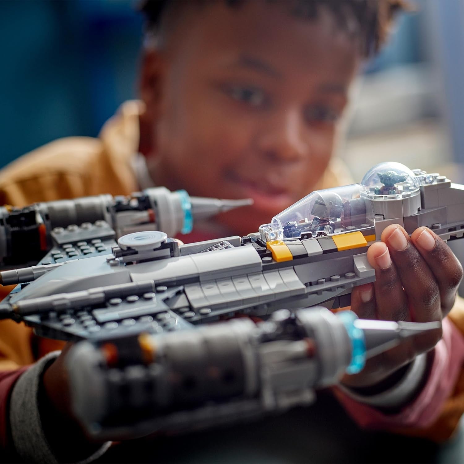 LEGO Star Wars Der N-1 Starfighter des Mandalorianers aus Das Buch von Boba Fett, Raumschiff-Spielzeug zum Bauen, Set mit 4 Charakteren inkl. Baby Yoda-Figur 75325