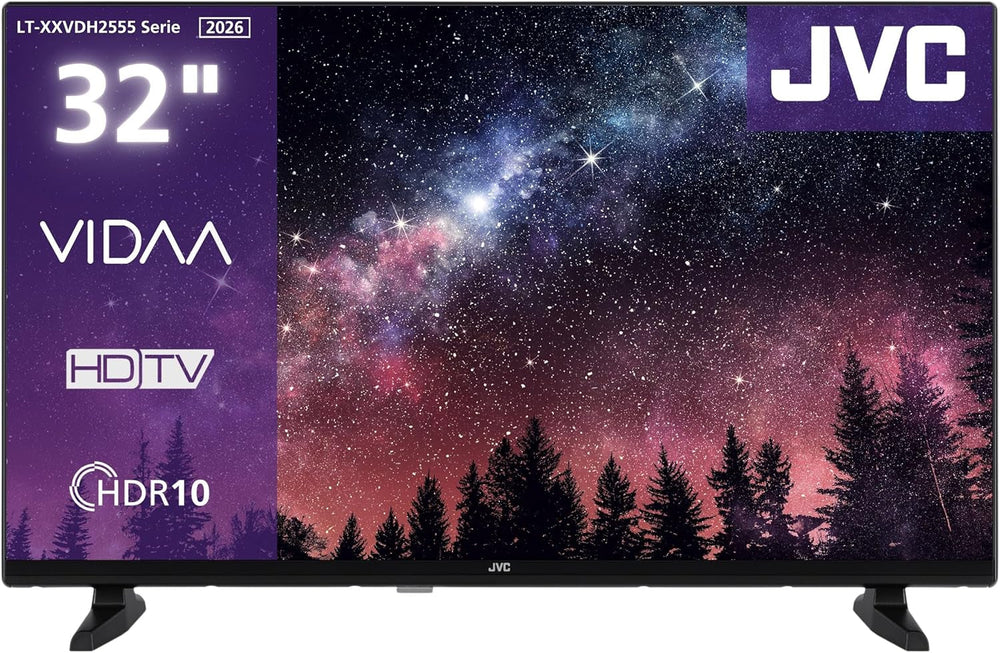 Televizor JVC LT-40VF4455 de 40 de inci, televizor Full HD cu diagonală de ecran de 102 cm și tuner triplu integrat, televizor LED negru