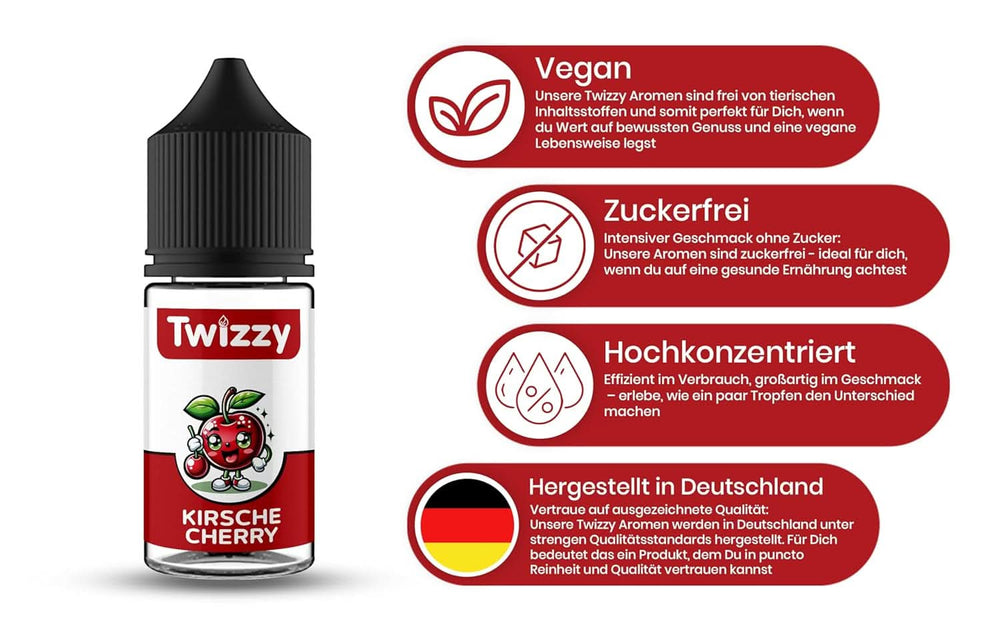 Twizzy, Skoncentrowany aromat wiśniowy, 30 ml Aromas Naty Shop