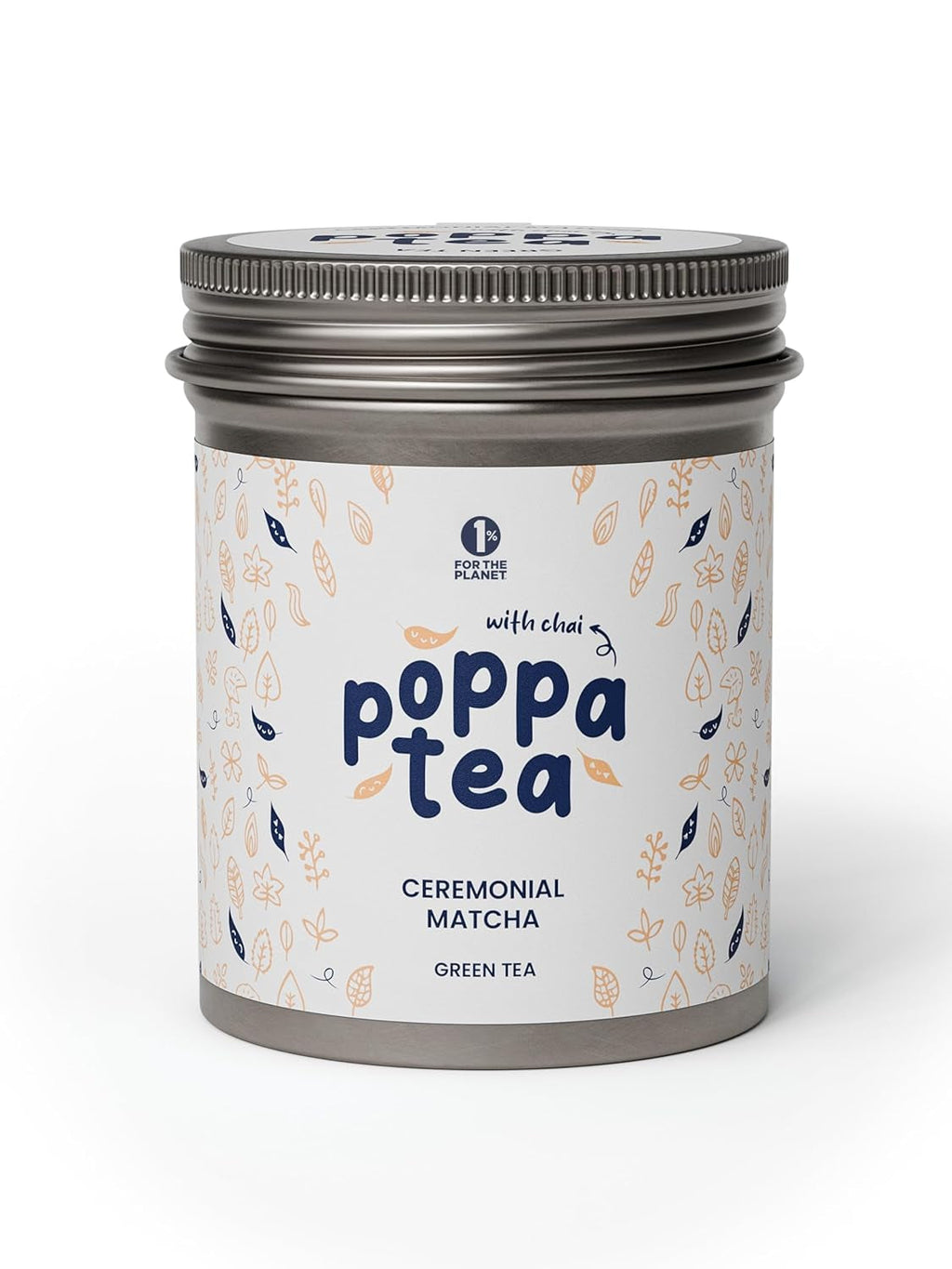 Poppatea Matcha Tea - Ceremonial - Frunze de ceai verde japonez (pungă de reumplere de 50 g, Matcha cu Chai)