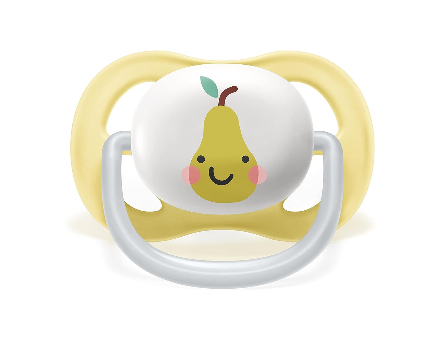 Suzetă Philips AVENT ultra air - pachet de 2, fără BPA, respirabilă, pentru bebeluși 0-6 luni, inclusiv cutie de transport și sterilizare, măr/pară (model SCF080/17)