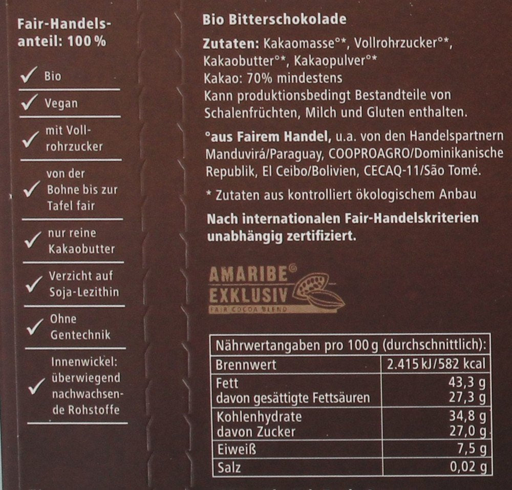 Organiczny kardamon, 38% kakao, opakowanie 100 g