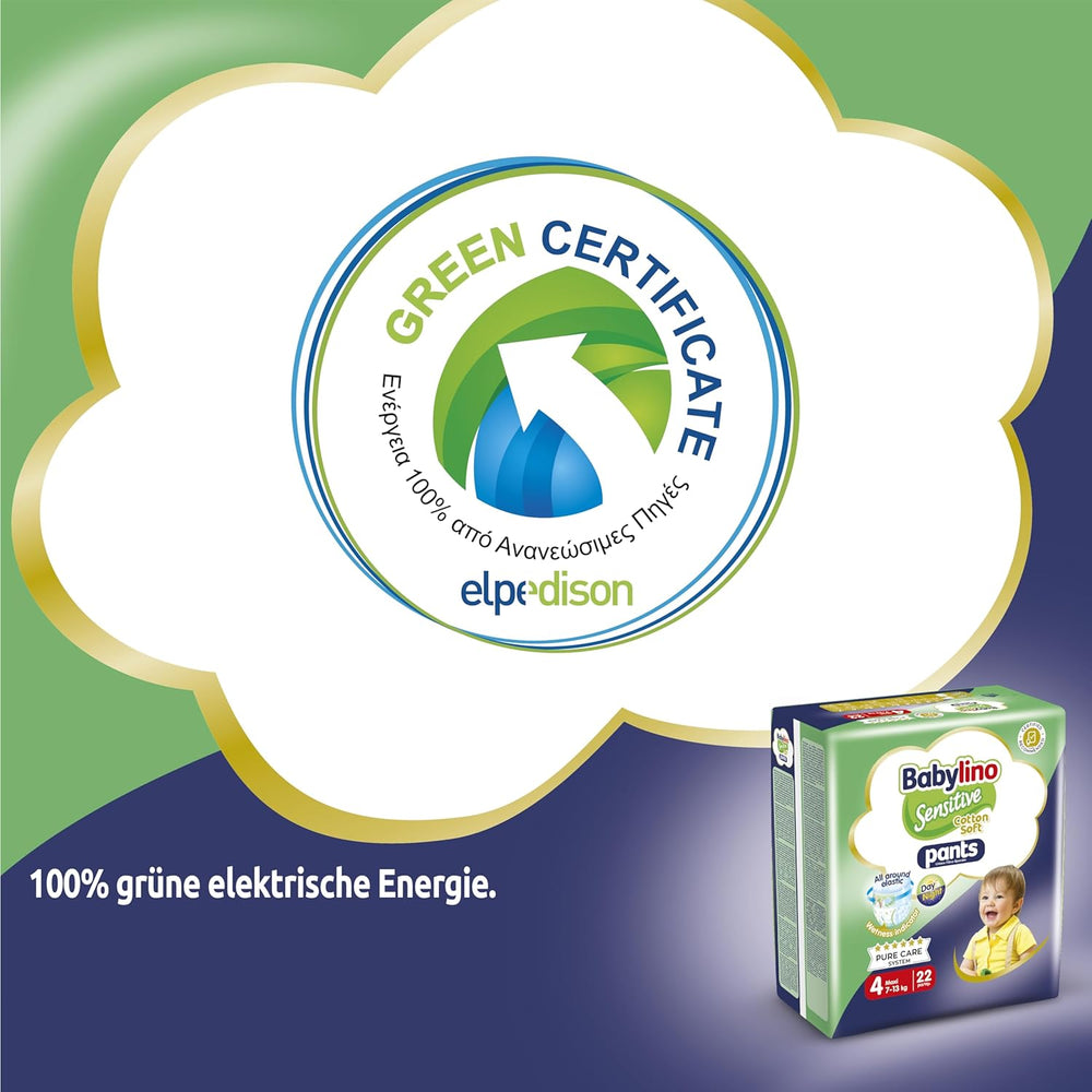 Pieluszki Sensitive Cotton Soft, rozm. 4, Spodnie Maxi (7-13 kg), 22 sztuki