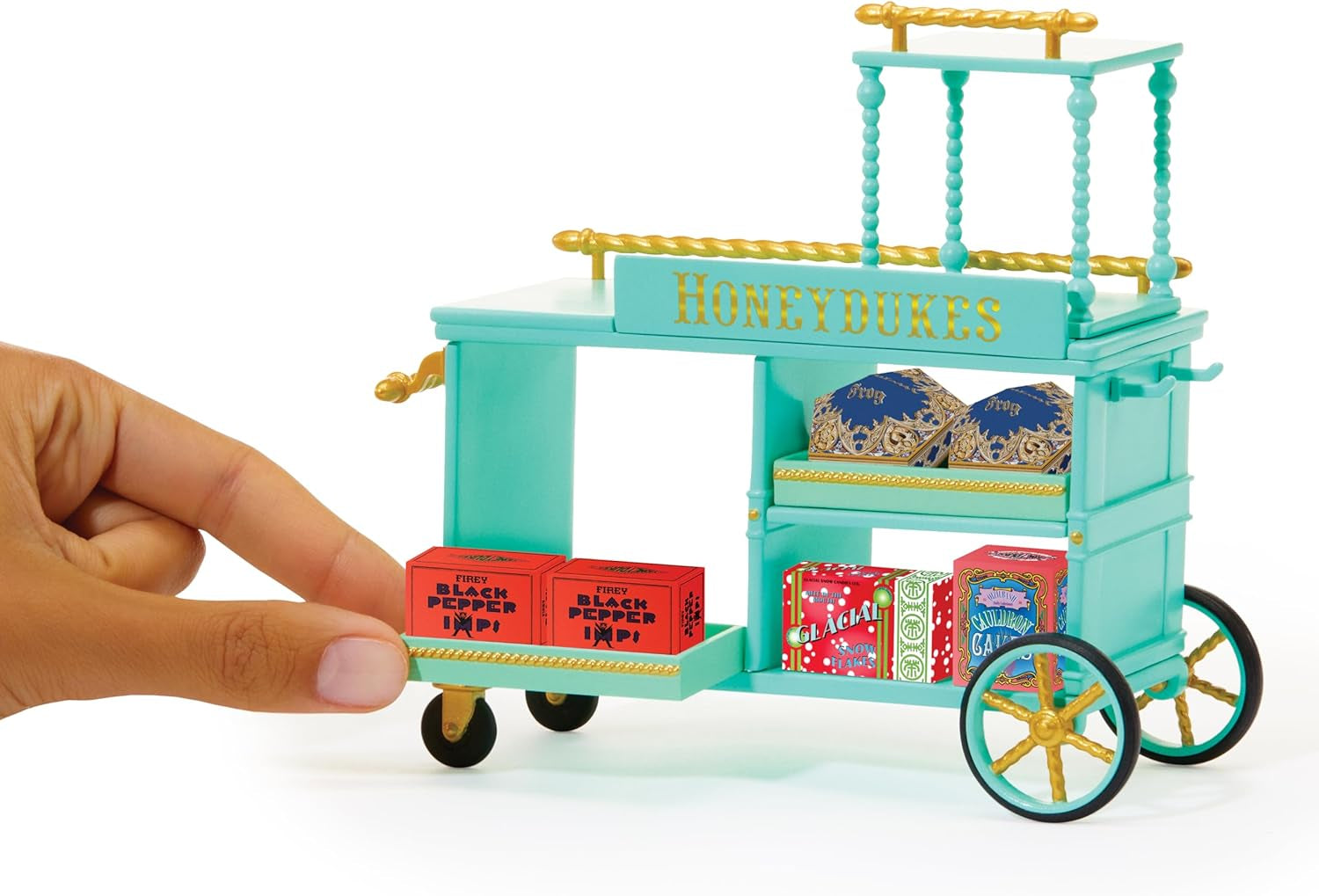 Miniverse MGA Make It Mini Honeydukes Trolley – Harry Potter Mini-Sammlerstücke, 50+ Teile, Kunstharz-Bastelspiel, Nachgebildete Lebensmittel, Für Sammler & Kinder ab 8, Nicht ESSBAR