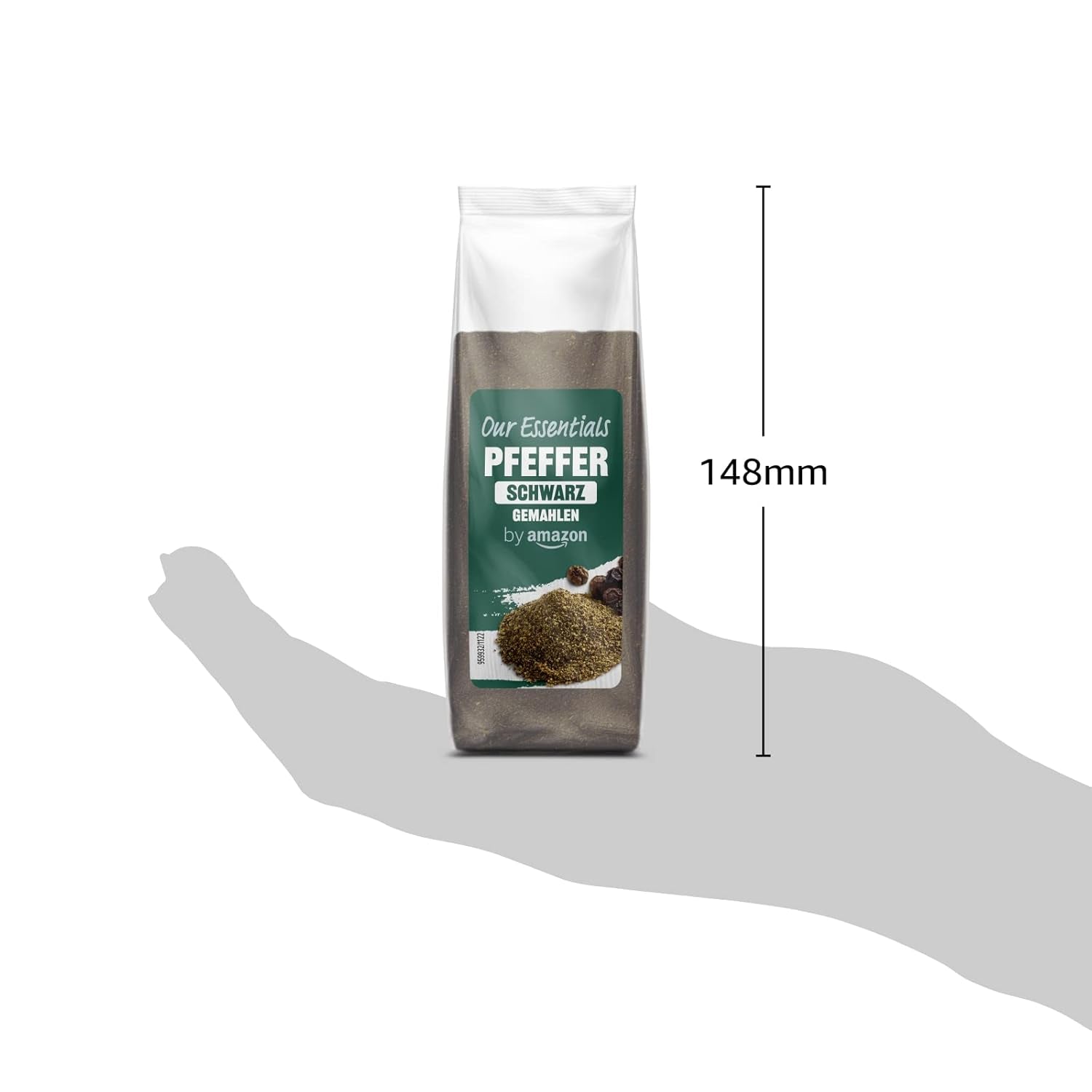 marki Amazon Schwarzer Pfeffer gemahlen, 100g