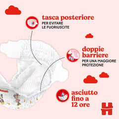 Pieluszki Huggies Ultra Comfort/Little Movers, rozmiar 3 (4-9 kg), wzór Disneya, chłonne, pełna ochrona, 126 sztuk