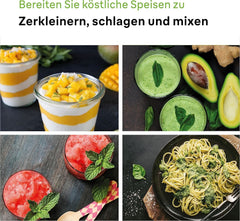Braun Multiquick 7 MQ 7035X Stabmixer - Pürierstab Mit Abnehmbarem Edelstahl Mixfuß Mit Activeblade Technologie Zum Pürieren Der Härtesten Ingredient, Inkl. Zestaw 3-Teiliges Zubehör, 1000 W, Schwarz Kitchen Naty Shop