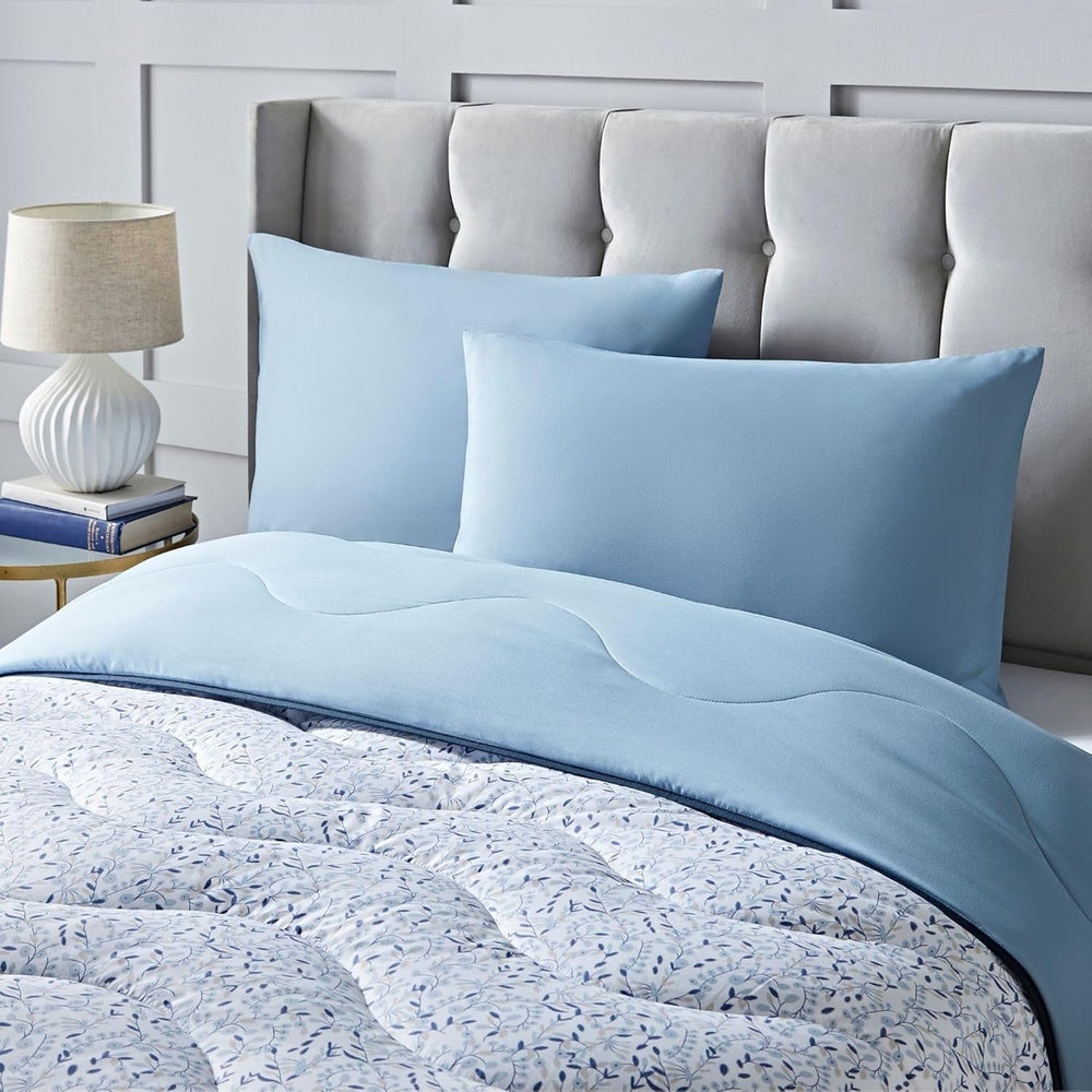 Poszwa na kołdrę Night Lark Super King 6 Tog Wiosna Lato - Niebieski Ogród Super miękka pocieszyciel Lekka, nadająca się do prania w pralce szybkoschnąca poszwa na kołdrę Uniwersalna dwustronna kołdra Naty Shop