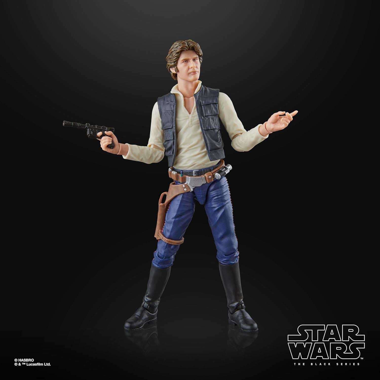 Gwiezdne Wojny Czarna Seria Han Solo, Gwiezdne Wojny: Nadzieja Premium Kolekcjonerska figurka (15 cm) Figurki Naty Shop