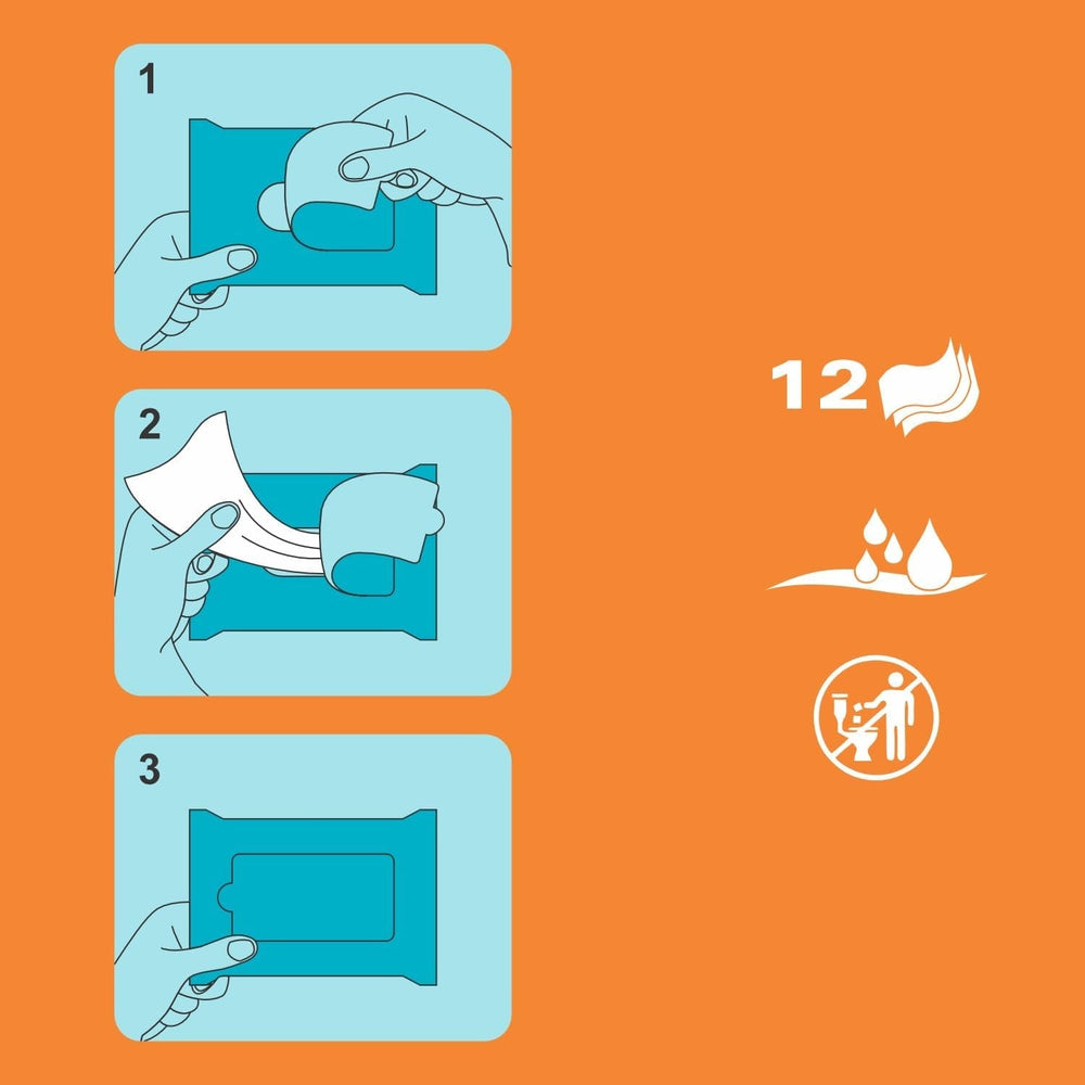 Șervețele umede Renova - 12 șervețele umede și parfumate