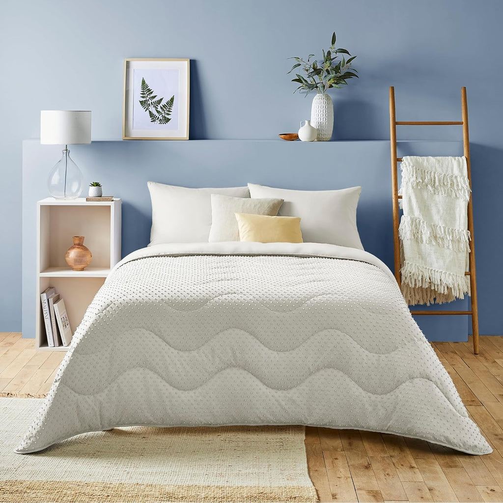 Night Lark Plapumă fără capac, 4.5 Tog, dimensiune rege, colecție Tufted Dot, lenjerie de pat de lux, hipoalergenic, lavabil la mașină, nisip cald Plapumi si pilote Naty Shop Nisip cald 4.5 Tog - King