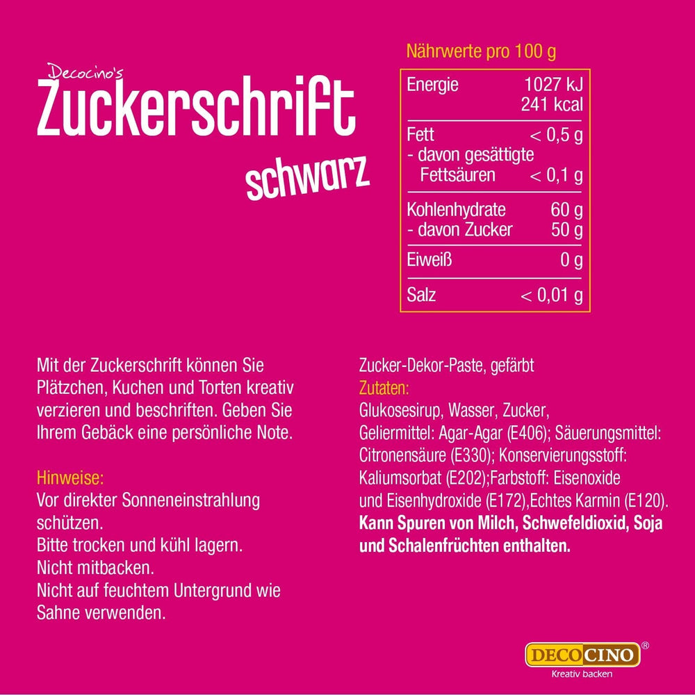 Decocino Inscripționare Zahăr în Roșu – Inscripționare Colorant Alimentar – Tub Practic pentru Etichetarea Fondantului și Glazurii – Decorațiuni de Coacere pentru Torturi, Torturi și Cupcakes! (Pachet de 2)