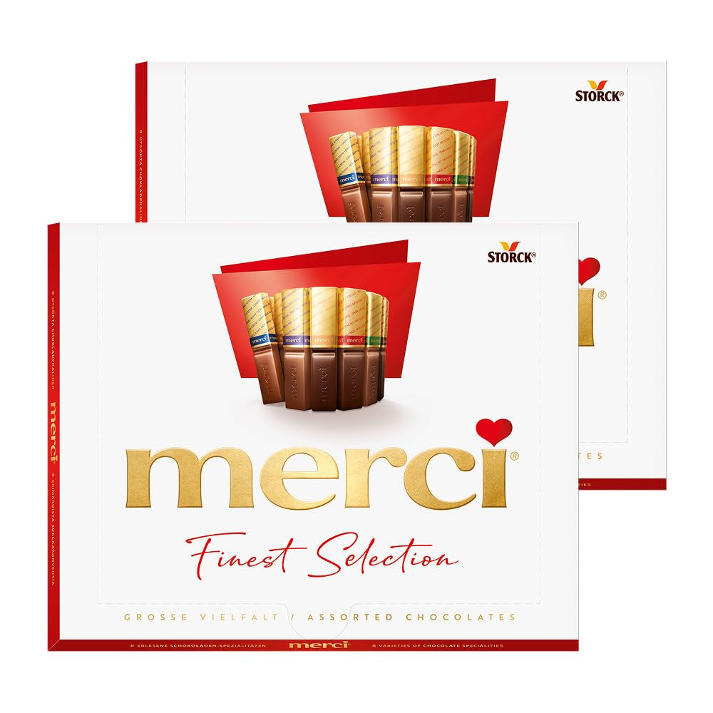merci Finest Selection Mousse au Chocolat Variety – 1 x 210 g – Specialties Exquisite Chocolate Mousse – Praliny z nadzieniem i bez