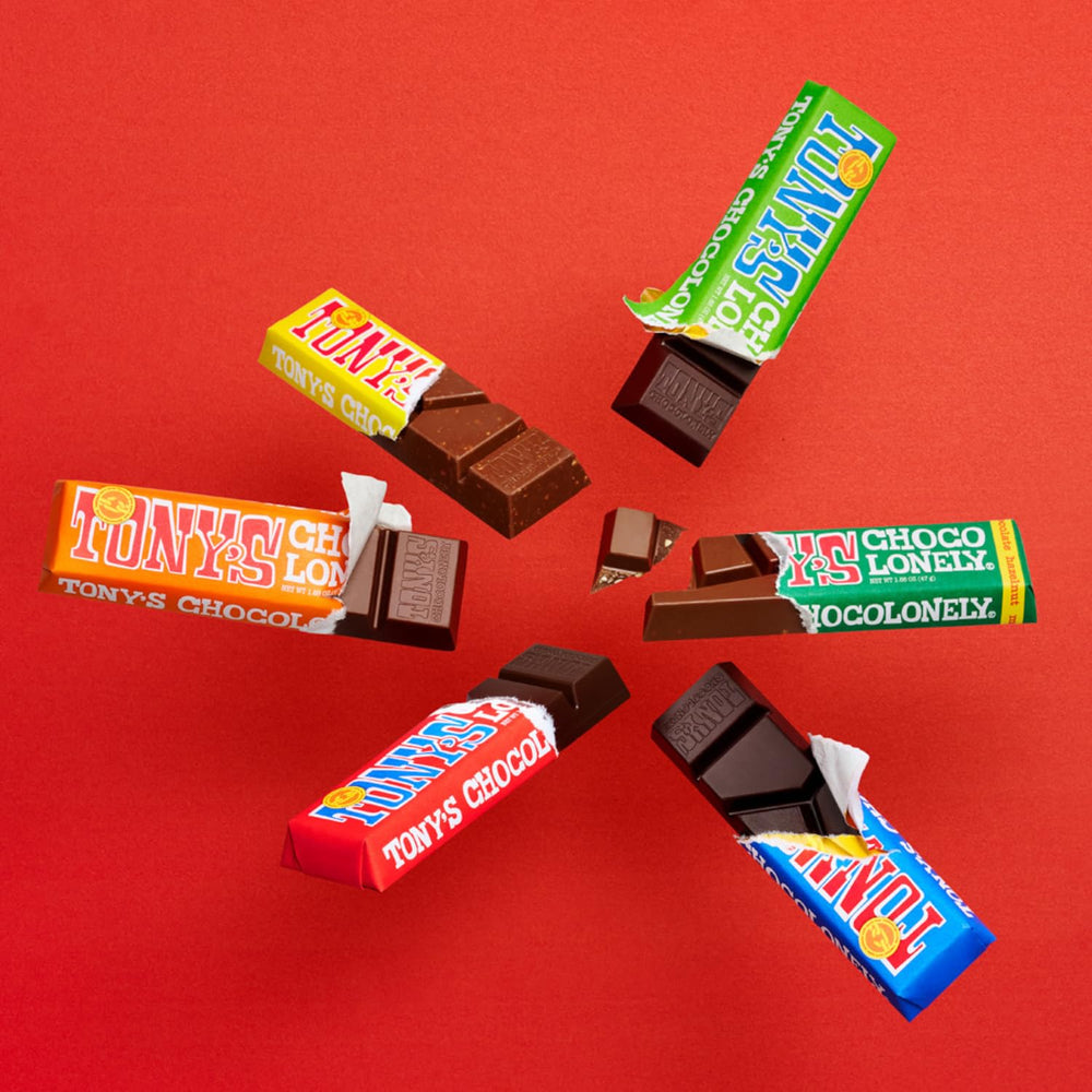 Tony's Chocolonely, mleczna czekolada z karmelem i solą morską 47g